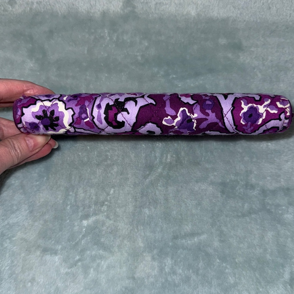 Vera Bradley Purple Floral Zip Wallet - Picture 9 of 11